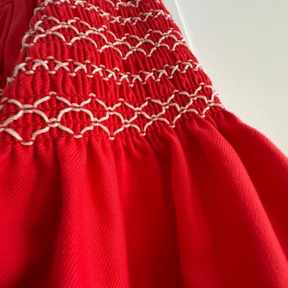 Sofie D'Hoore "Saudad" Cotton Skirt in Poppy Red, size 34. (fits size XS/S ish) - Picture 5 of 11